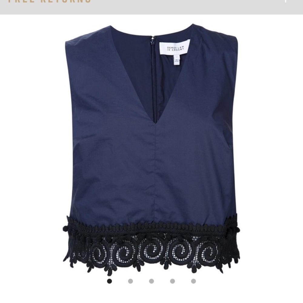 10 Crosby Derek Lam crop top -navy